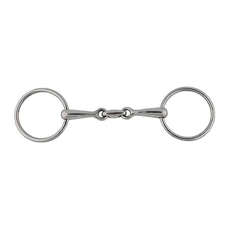 Jacks Imports Horizontal Elliptical Link Snaffle Bit 5" 10539-5